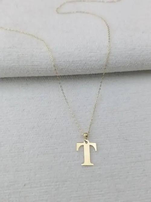 T Harfli Kolye 50 cm