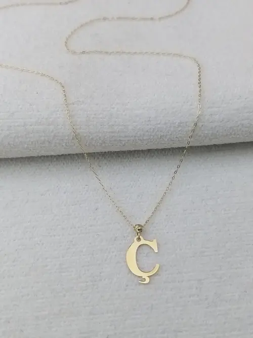 Ç Harfi Kolye 50 cm 