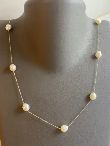 Barok İncili Kolye 73 cm