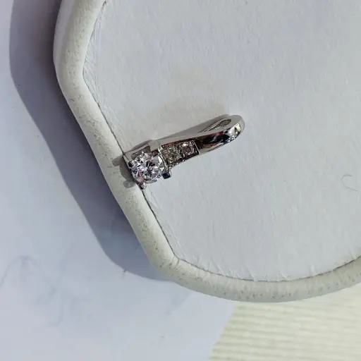 Pırlanta Taşlı Tektaş Kolye Ucu