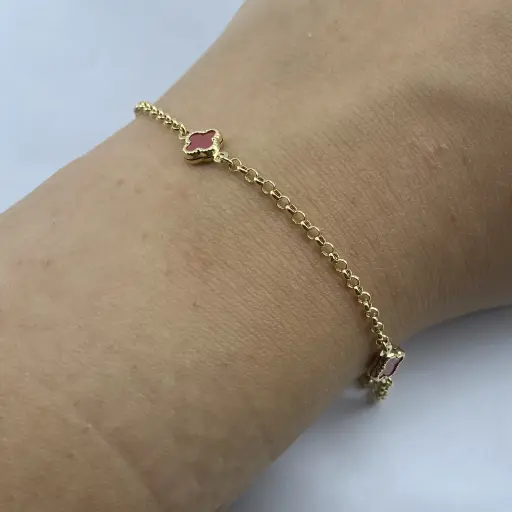 Minimal yonca model bileklik