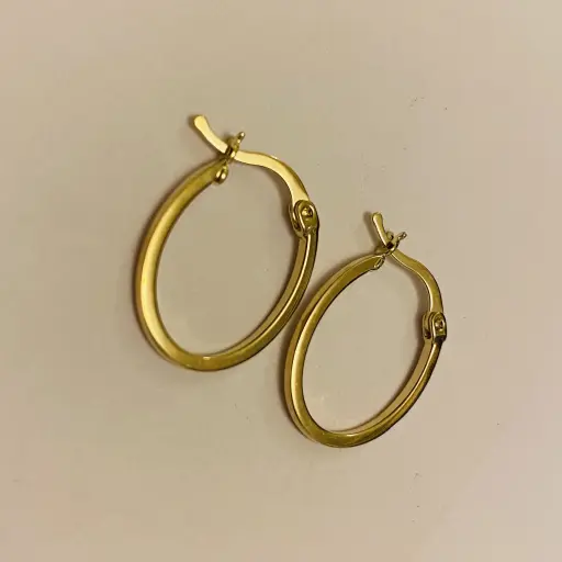 Taşsız Oval Küpe