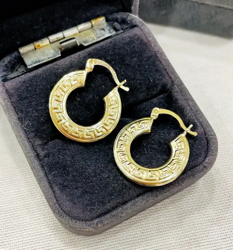 Grek Model Halka Küpe