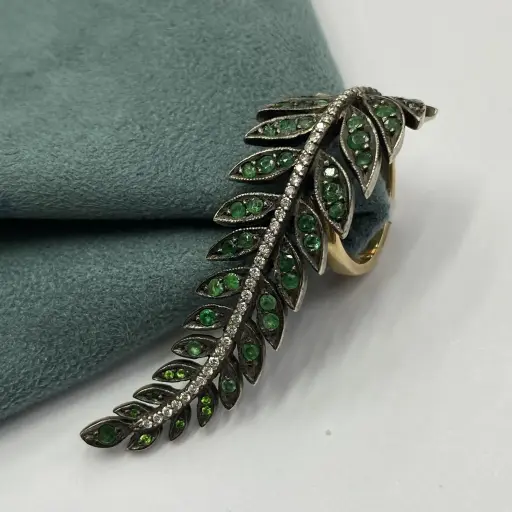 Vintage Tasarım Yaprak Model Yüzük