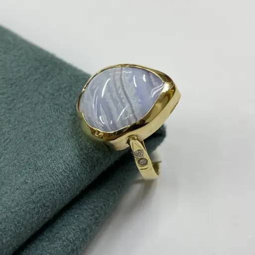 Kalsedon Taşlı Yüzük