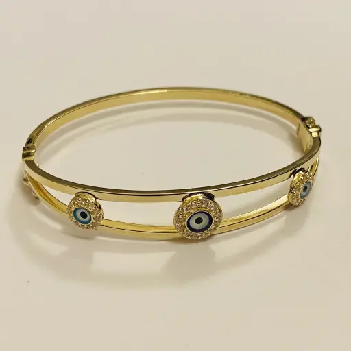 Taşlı Nazarlık Çocuk Kelepçesi 