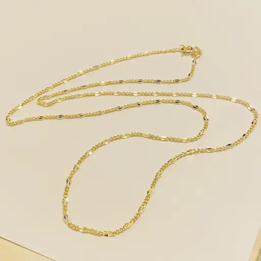 İnce Figaro Zincir 50 Cm Uzunluğunda 