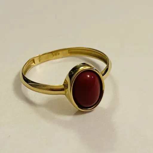 Akik Taşlı Minimal Yüzük