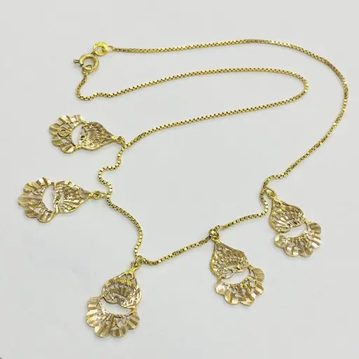 Antika Küp Zincirli Şans Kolyesi 45 Cm Uzunluğunda 