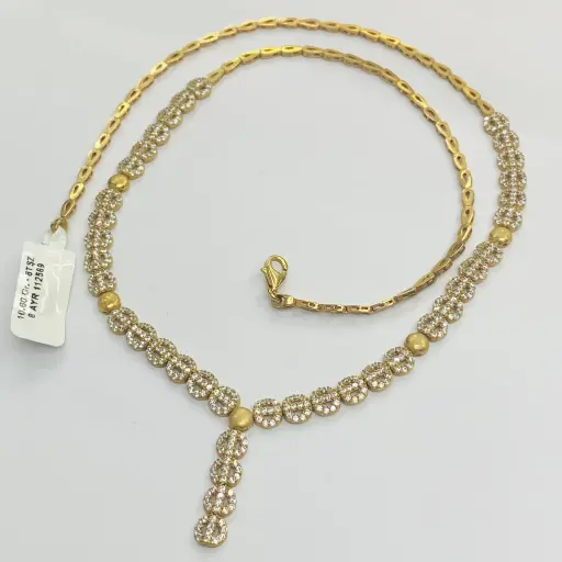 Taşlı Rose Gerdanlık 50 Cm 