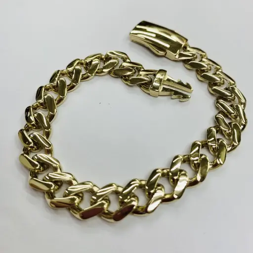 Taşsız Kutu Kilitli Gurmet Bileklik 19.5 Cm Uzunluğunda