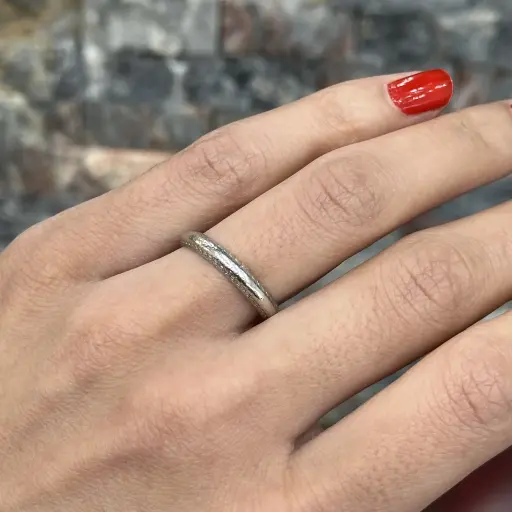 Antika Orijinal Platin Alyans