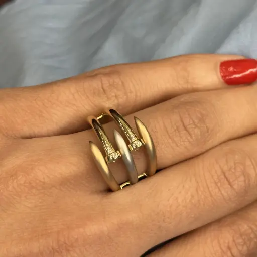 Üç Renkli Fantezi Model Yüzük